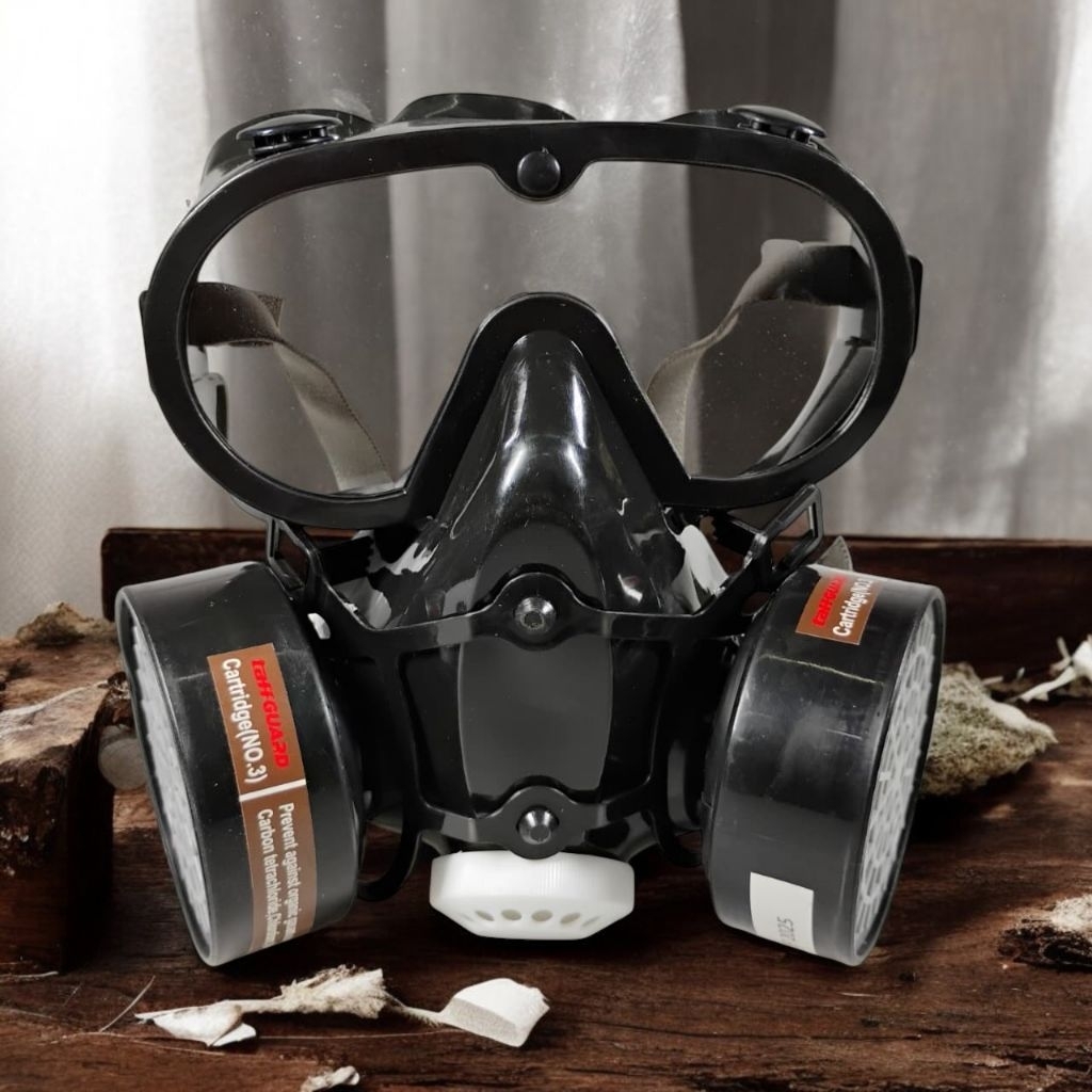 Jual Masker Gas Respirator Industrial Mask Anti Virus Debu Racun Udara ...
