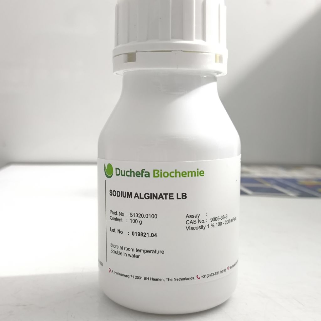 Jual Sodium alginate PCT Plant Culture Tested 100gr Duchefa Biochemie ...