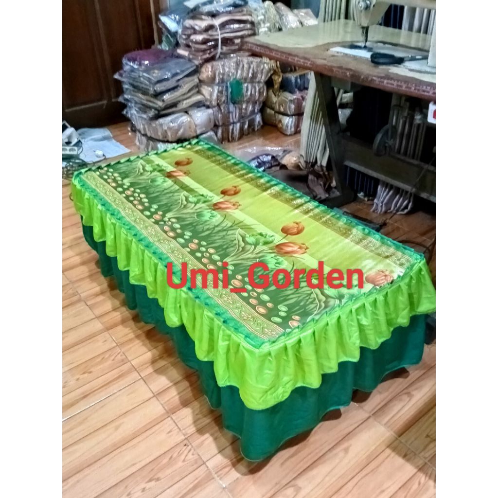 Jual Taplak Meja Susun Ukuran 50x100Cm Rumbai 30cm | Shopee Indonesia