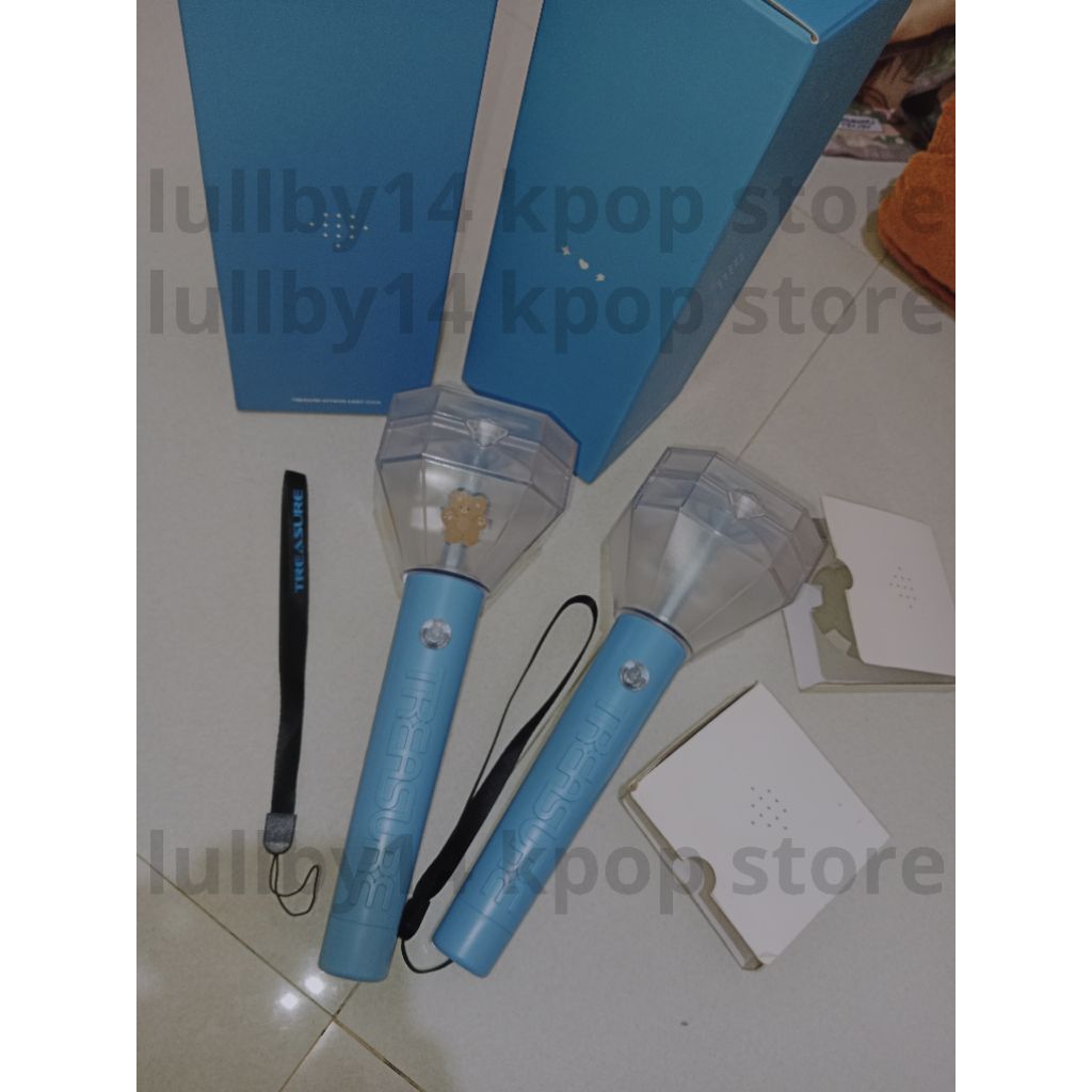 Jual [OFFICIAL] Lightstick only TREASURE V1 teulight with box dan strap ...