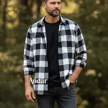 Kemeja Flanel Pria Wanita Unisex Flannel Import Lengan Panjang