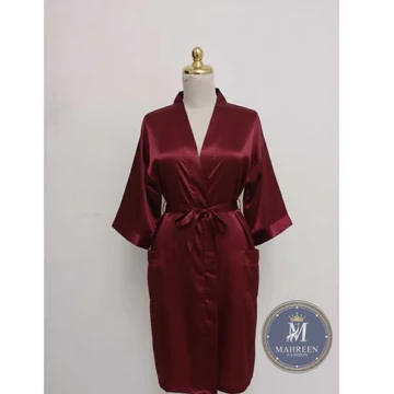 Kimono Satin Bordir Nama Bride Bridesmaid Kimono Tidur Bahan Satin Velvet Free Bordir Nama