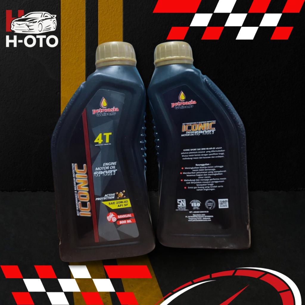 Jual OLI PETROASIA ICONIC 4T SPORT SAE 20W-40 API SF OLI MOTOR MANUAL ...