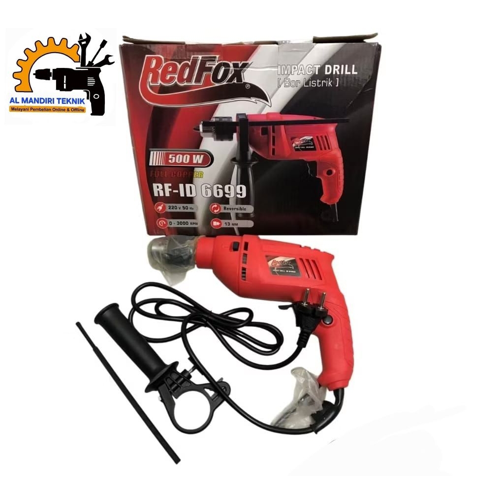 Jual Bor Listrik Tangan Redfox Rf - ID6699 | Impact Drill 13mm | Shopee ...