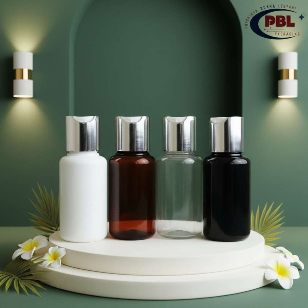 Jual Botol Presstop 60ml Tubular / Botol Toner 60ml / Botol PET 60ml ...