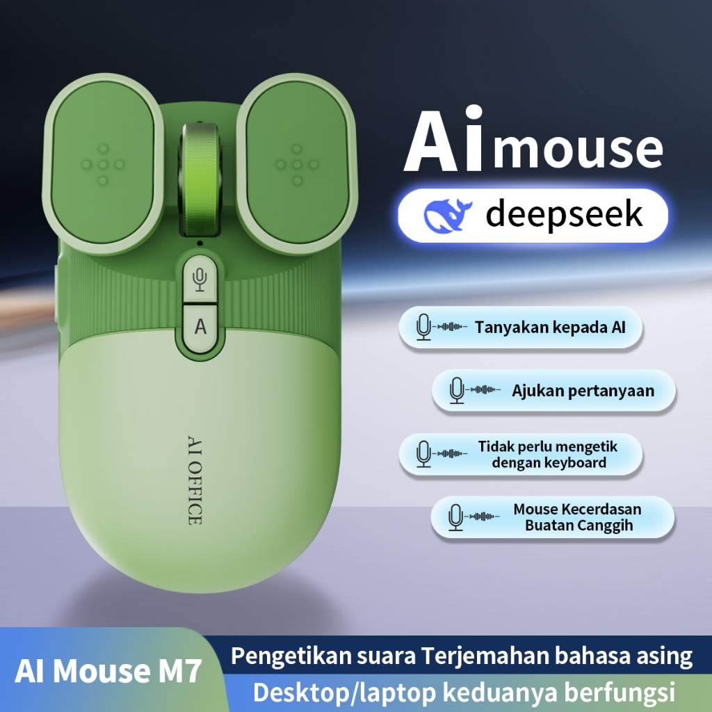 Jual Mouse AI Wireless Bluetooth MICLINK RULINK M7 Voice Typing ...