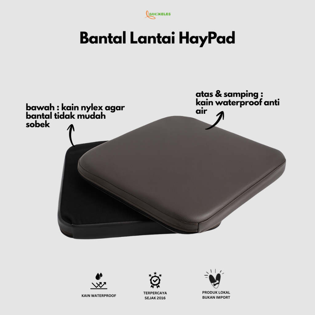 Jual HayPad Bantal Lantai Bangkeles Anti Kempes Busa Rebonded Ukuran ...