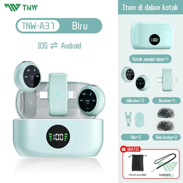 TNW A36 Wireless Lavalier Microphone Magnetic Mic Plug Play Lavalier Mikrofon Clip On Mic Mini