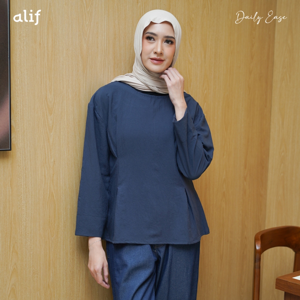 Jual Alif Modern Wear - Atasan Blouse Wanita Premium - Noa Top ...