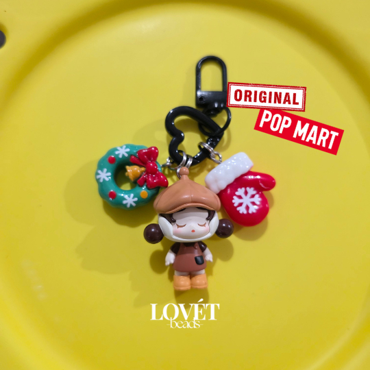 Jual CHRISTMAS EDITION - POP MART BAG CHARM CRY BABY LABUBU MOLLY DIMOO ...