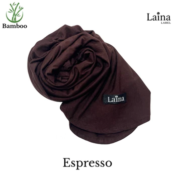 Laina Label Hijab Bergo Instan Bamboo 2in1 With Inner (Zaira Instant) Lembut Adem Mudah Dibentuk