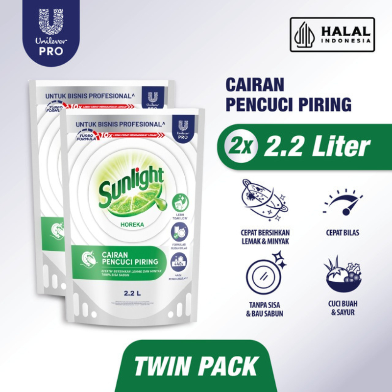 Jual Sunlight Professional Sabun Cuci Piring Cair Jeruk Nipis 2.8 L ...