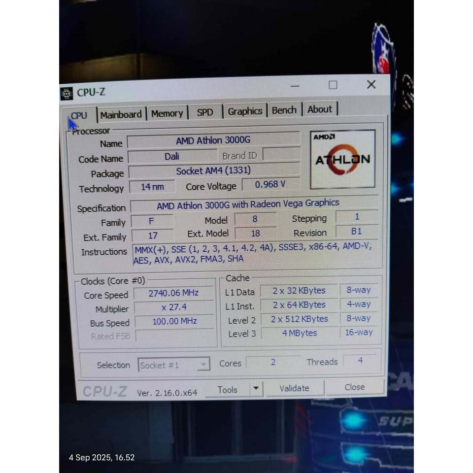 Jual AMD Athlon 3000G With Igpu Radeon Vega 3 NO Ryzen | Shopee Indonesia