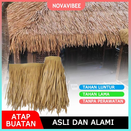 Jual Atap Rumput Sintetis, Gulungan Jerami Buatan untuk Bar Hut, Teras ...