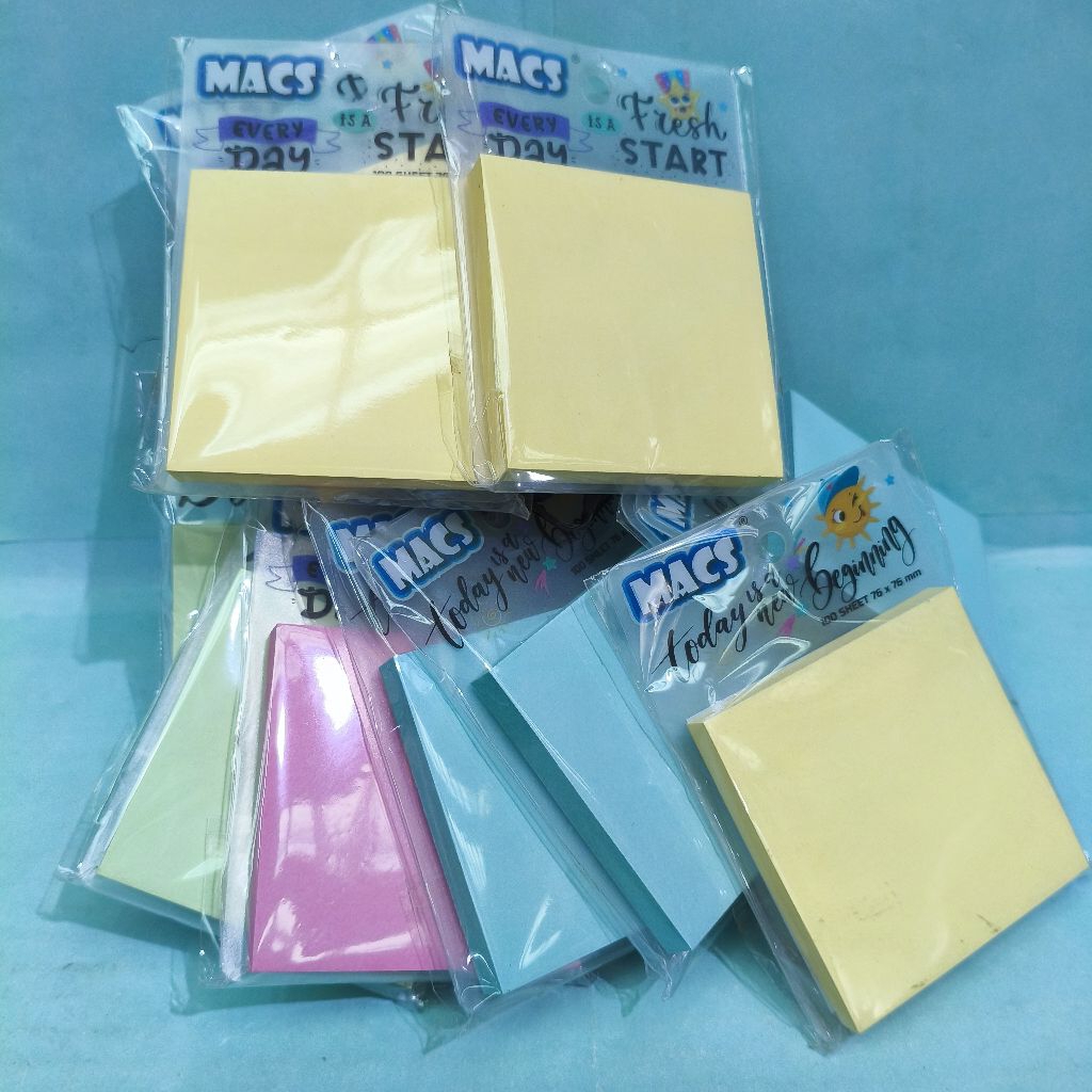 Jual MACS STICKY NOTES 100 lembar 76x76mm / pcs | Shopee Indonesia