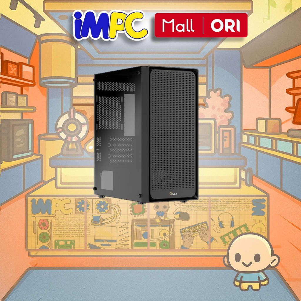 Jual Casing OCYPUS Gamma C50 | High-Airflow Front Panel and Micro ATX ...