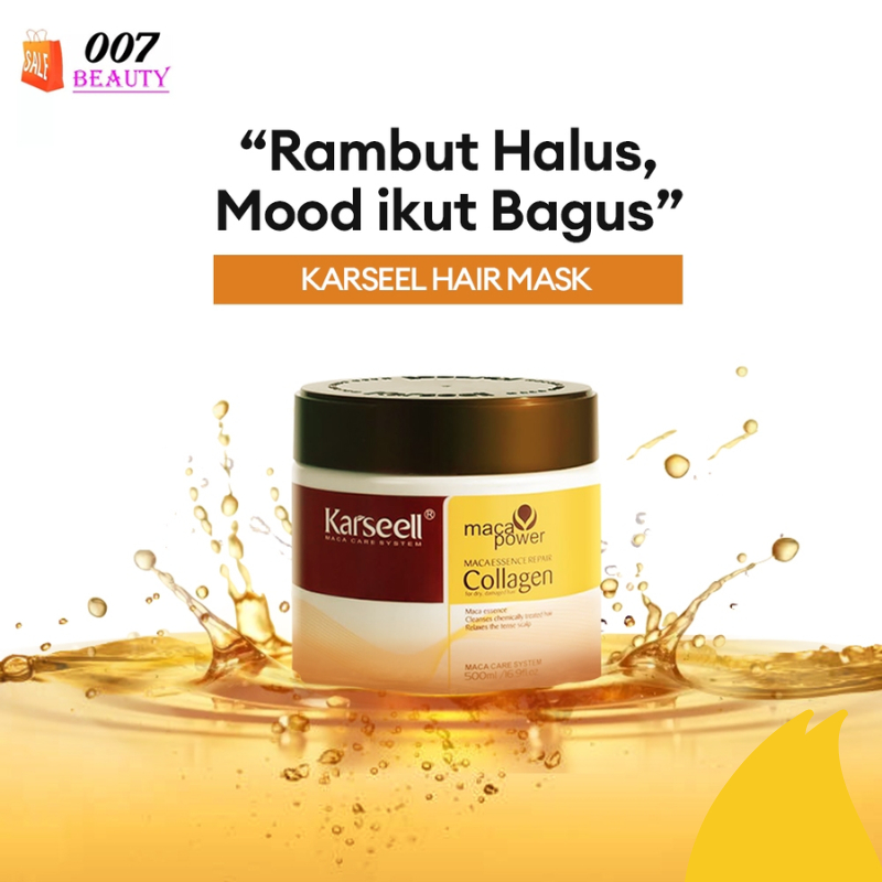 Jual KARSEELL Collagen Hair Mask Keratin Treatment 500ml – Masker ...
