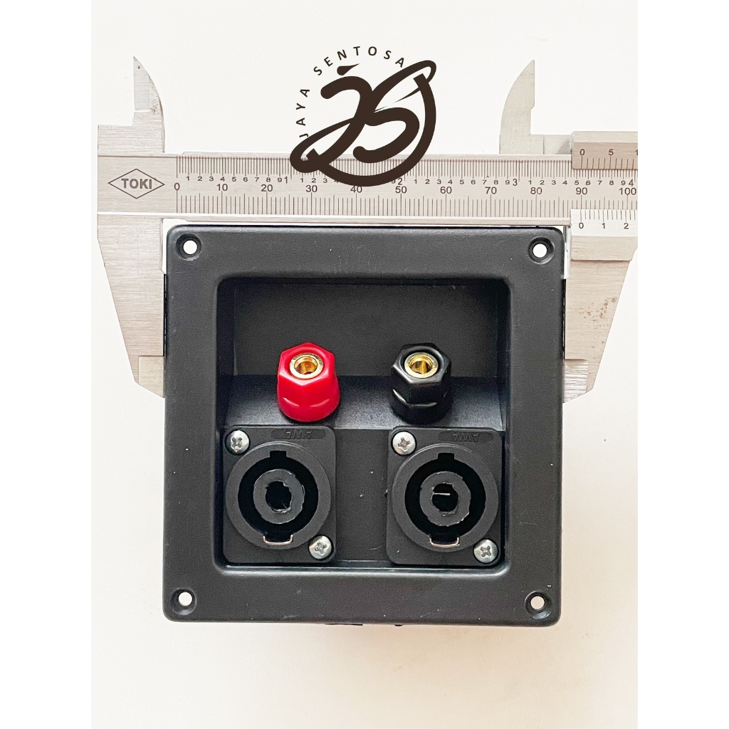 Jual TERMINAL BOX SPEAKER BIDING POST 2 SOCKET SPEAKON ups TERMINAL 2 ...