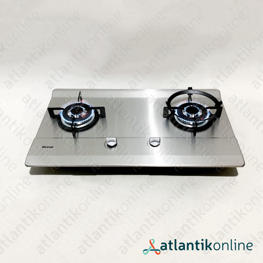 KOMPOR GAS TANAM built-in gas hob 2 TUNGKU enamel iron burner stainless steel RINNAI RB-712N (S) ***** RB 712N S RB 712NS RB 712 NS RB712N S RB712 NS RB712NS