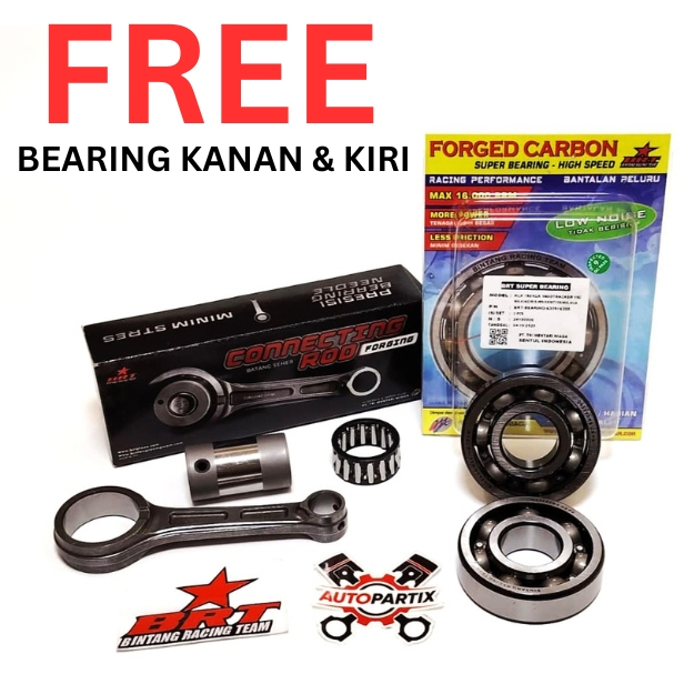 Jual CONROD STANG SEHER FORGED + BEARING KRUK AS BRT MX KING WR 155 R15 ...