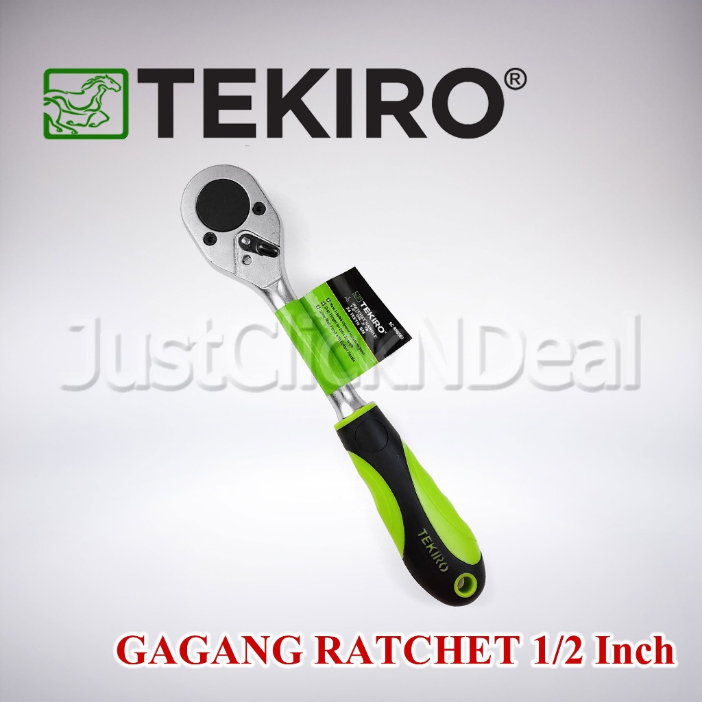 Jual Tekiro Gagang Ratchet Karet 1/2 Inch 10 Inch Rubber Rachet Handle ...