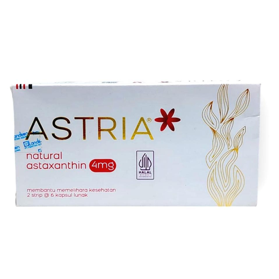 Jual ASTRIA 4MG BOX ISI 12 TABLET/ASTAXANTHIN SUPLEMENT | Shopee Indonesia