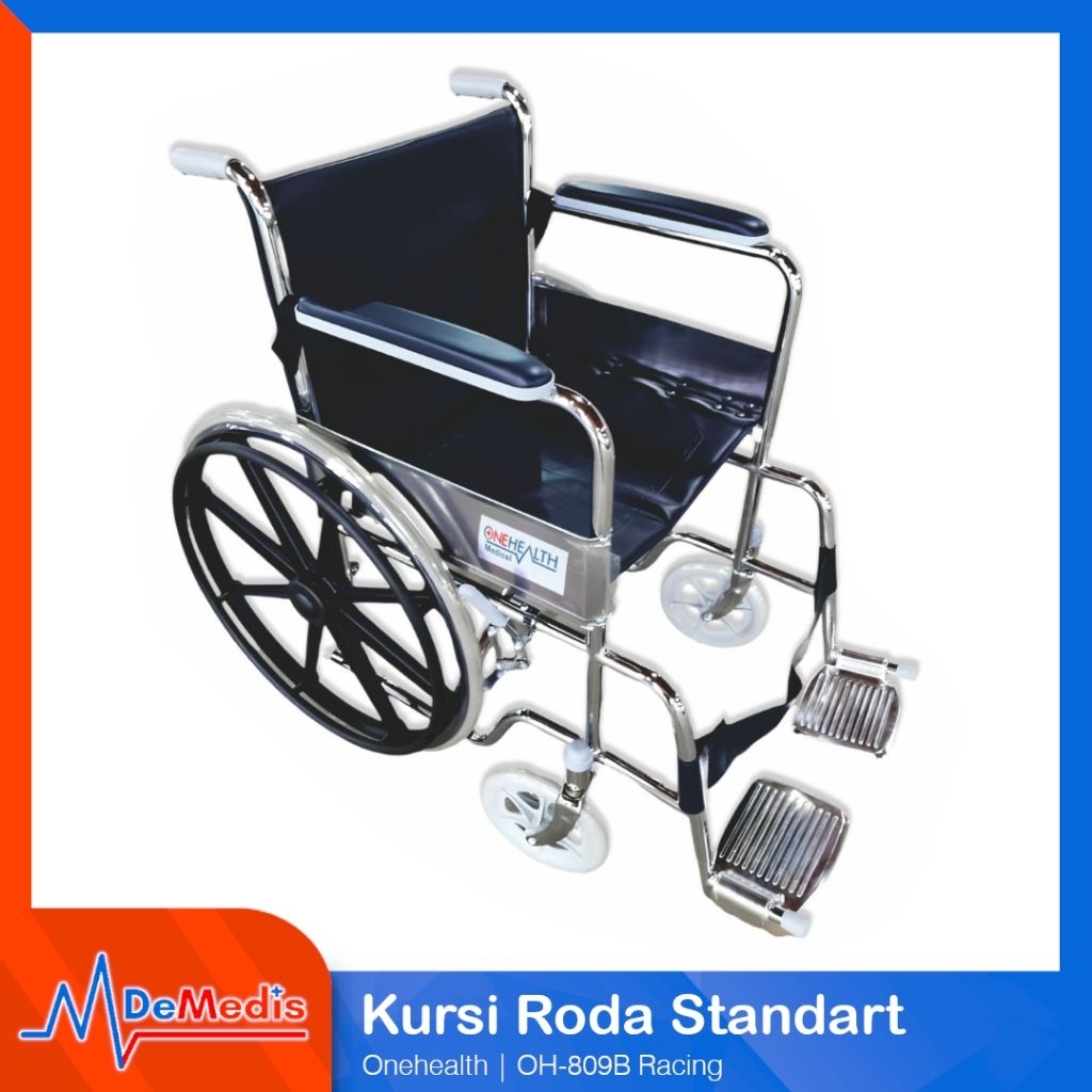 Jual Kursi Roda Standar Rumah Sakit Velg Racing ONEHEALTH OH809 Chrome ...