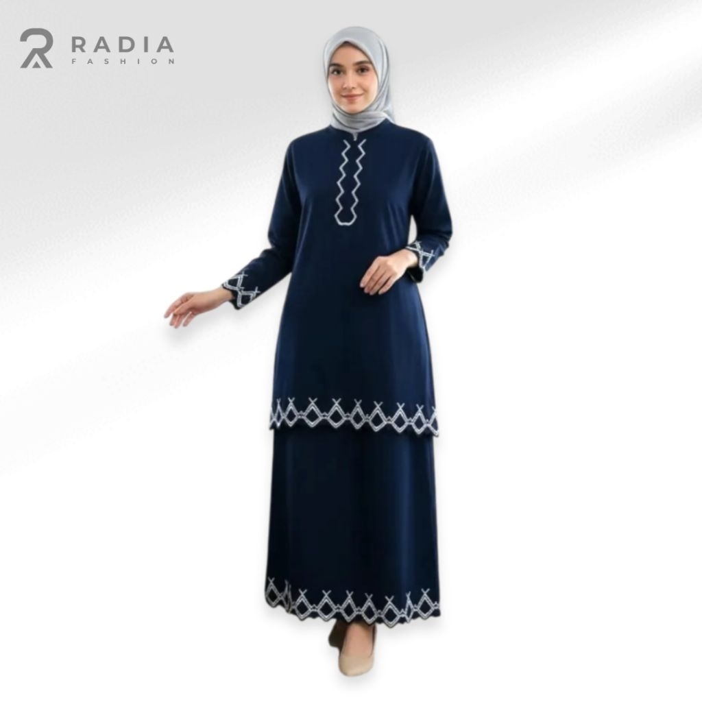 Jual Radia Fashion One Set Rok Kurung Melayu Wanita Katun Toyobo ...
