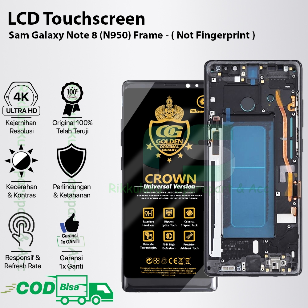 Jual LCD Touchscreen Samsung Note 8 + Frame (N950) Original 100% ...
