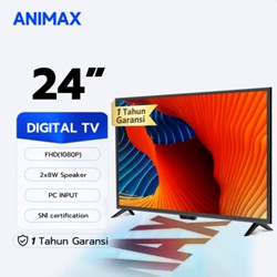 Animax tv digital 24 inch FHD tv led 21 inch Televisi(Model TCLG-W21/22/24/25/27/30inch)[Garansi 1 Tahun]