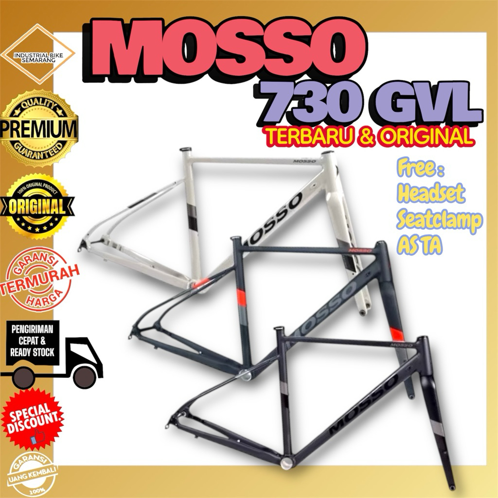 Jual ( FRAME MOSSO 730 GVL ) RANGKA ROADBIKE GRAVEL MOSO 730GVL FRAME ...