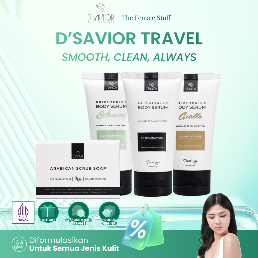 Jual D'SAVIOR Body Serum Travel Size Spf 15 Melindungi dari Sinar UV ...