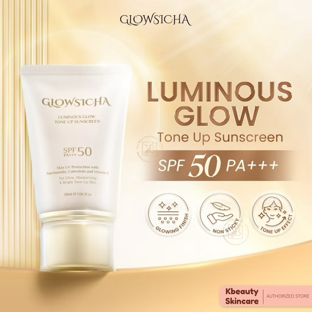 Jual Glowsicha - Luminous Glow Tone Up Sunscreen SPF 50 PA+++ Sunscreen ...