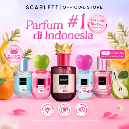 SCARLETT Eau De Parfum 30ml - Wangi Tahan Lama Unisex Mewah