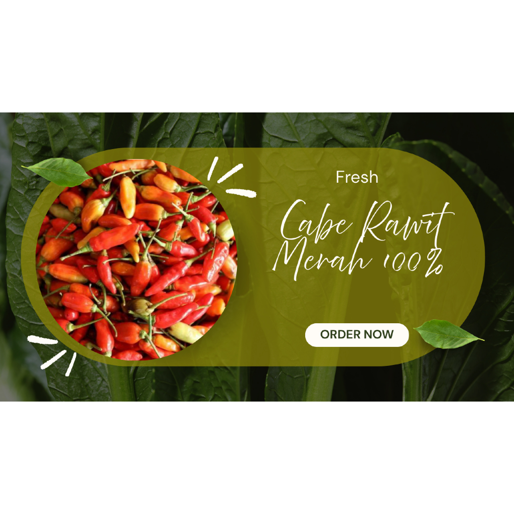 Jual Cabe Rawit Merah Fresh || Fresh Red Cayenne Pepper || 1/4, 1/2, 1 ...