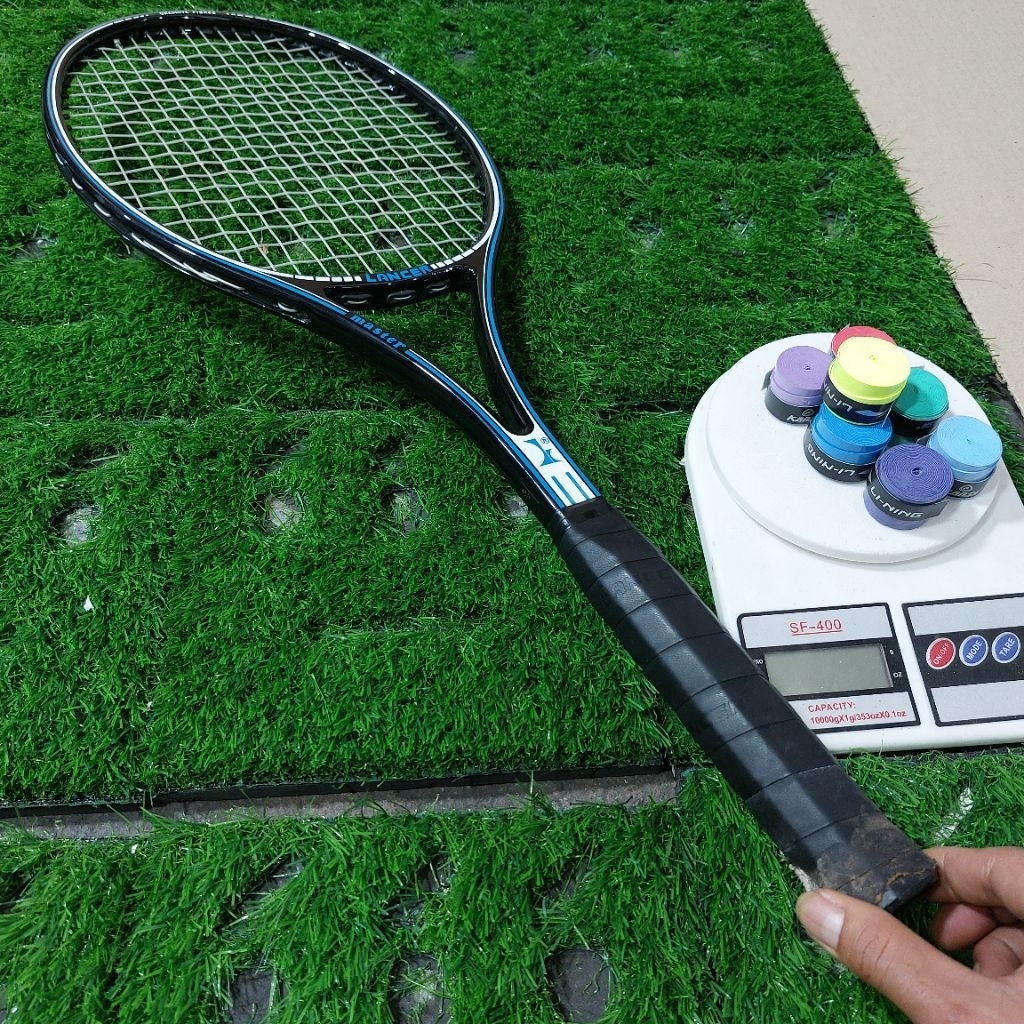 Jual RAKET TENIS ORIGINAL LANCER MASTER BEKAS 349 GRAM | Shopee Indonesia