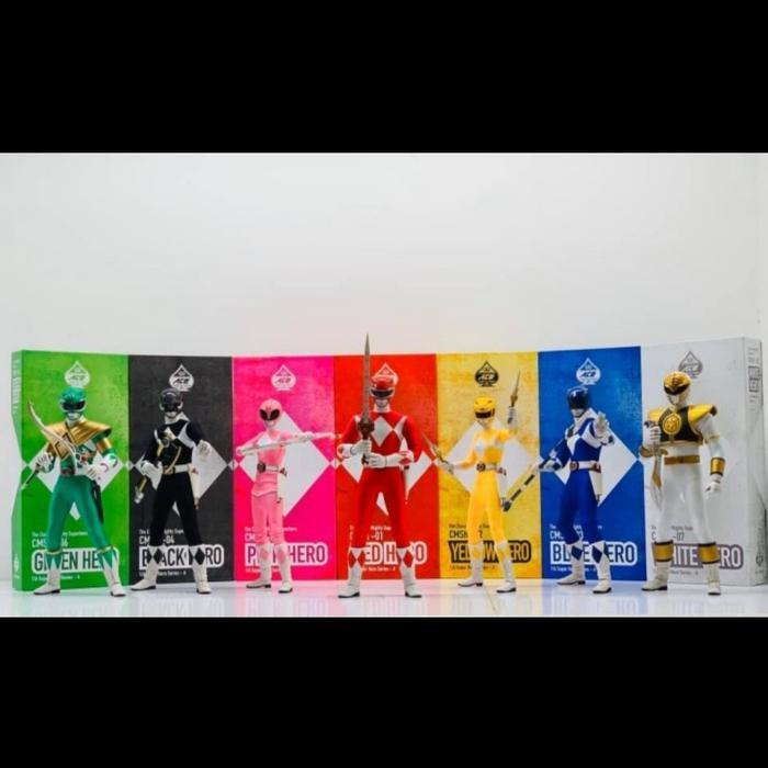 Jual paket Ace Toys Power Rangers,set 7 Ace Toy power ranger,no shf ...