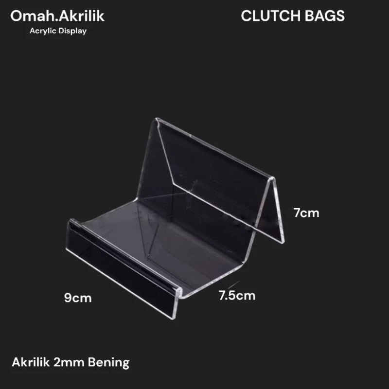 Jual Stand Clucth Bags Acrylic - Rak Display Tas Pouch HP Akrilik (tas ...