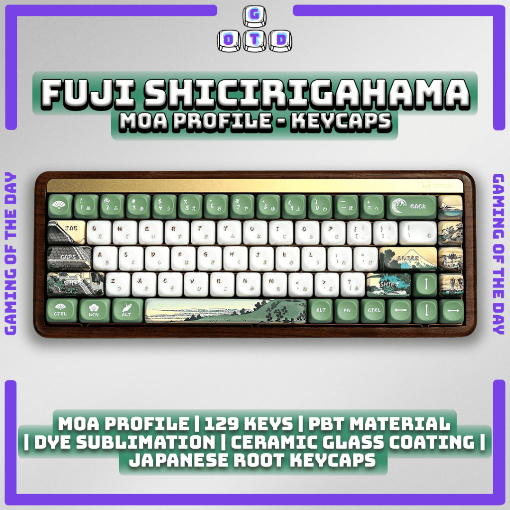 Jual XVX Mountain Fuji Shichirigahama Green Fugaku MOA Profile Keycaps ...