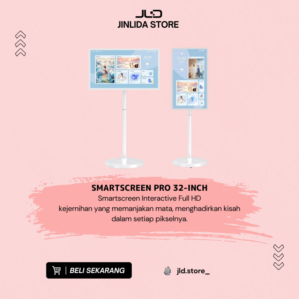 Jual SmartScreen Pro 32-inch Floor Standing FHD Interactive Flat Panel ...