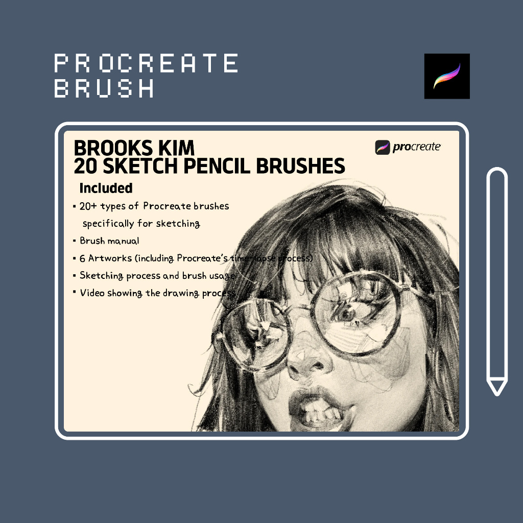 Jual Procreate Brush - BKS Sketch Pencil Brushes | Shopee Indonesia