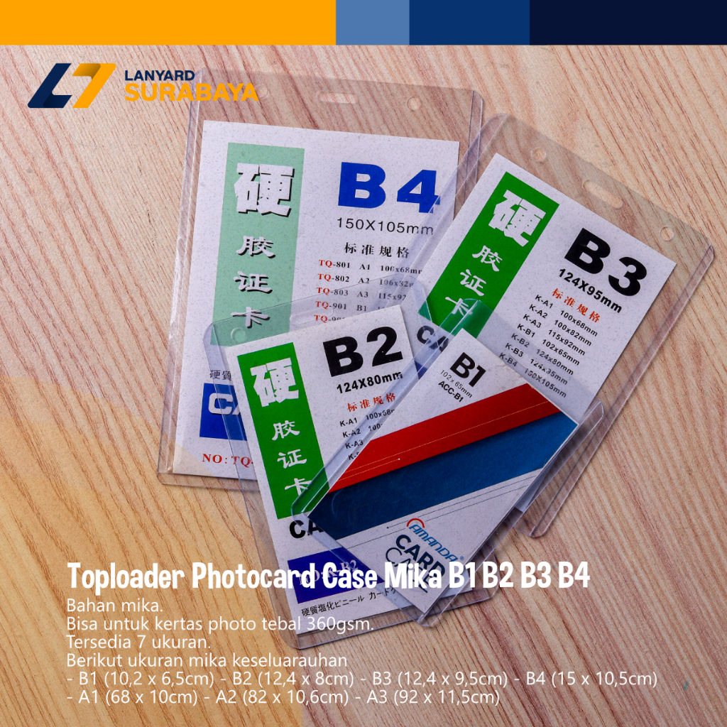 Jual Toploader Photocard Top Loader Foto Card NameTage id card Case ...