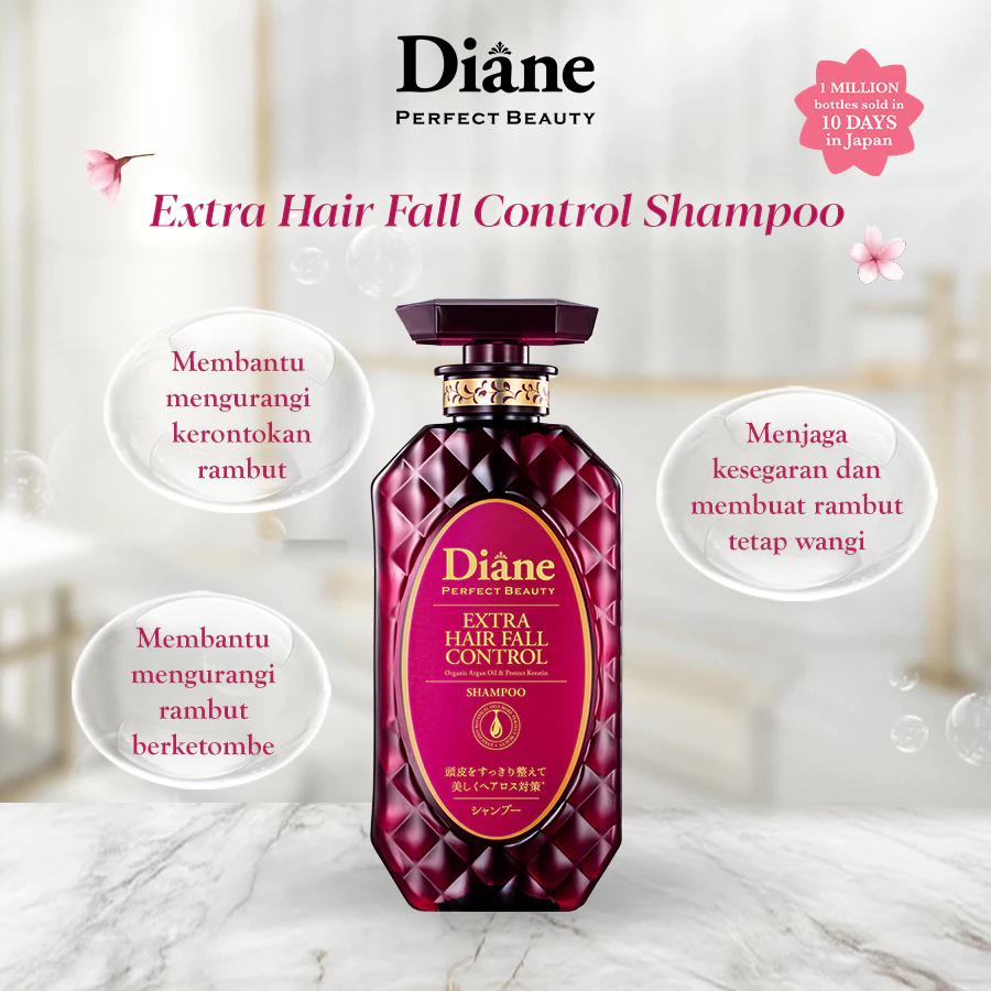 PAKET Diane EXTRA HAIR FALL CONTROL Shampoo + Treatment + Essence - foto 1
