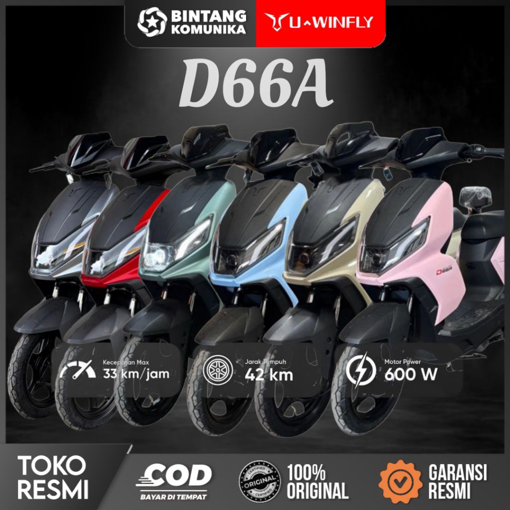 Jual READY STOK !!! Sepeda Listrik Uwinfly D66A - D66B 600watt LANGSUNG ...