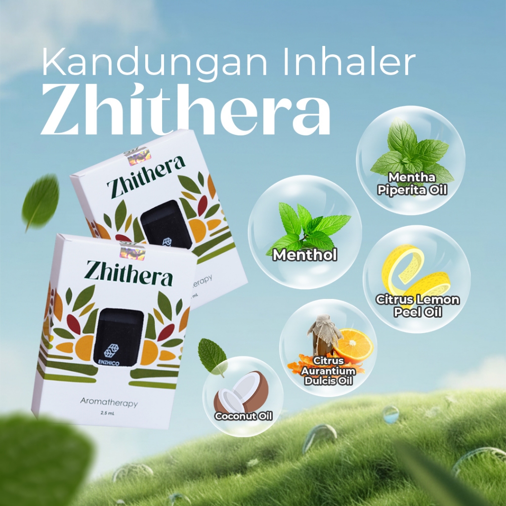 Jual ENZHICO ZHITHERA Inhaler Aromaterapi Herbal Lemon Dan Sweet Orange ...