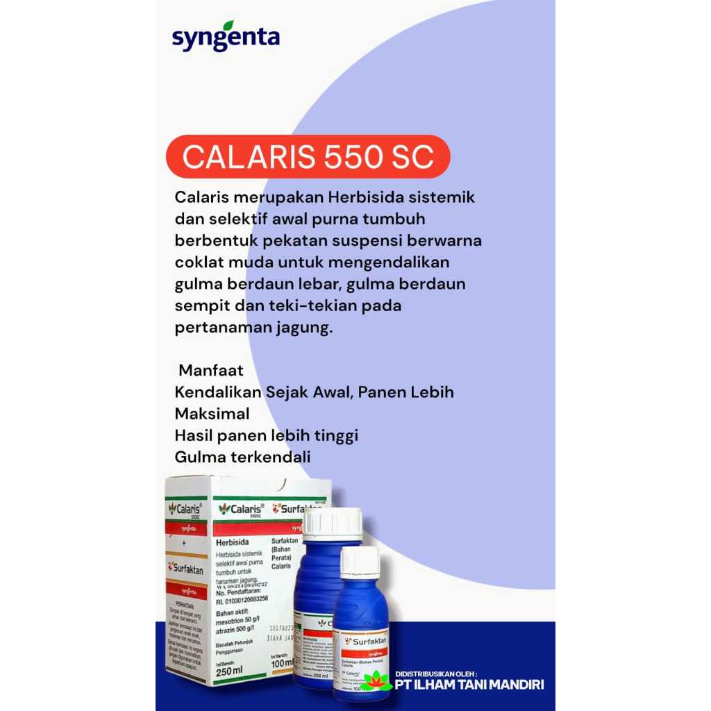 Jual CALARIS 550 SC Herbisida Jagung Syngenta Pembasmi Gulma Daun Lebar ...