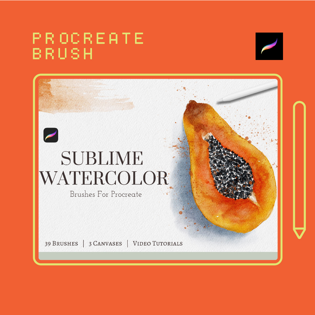 Jual Procreate Brush - FNA Sublime Watercolor Brushes | Shopee Indonesia