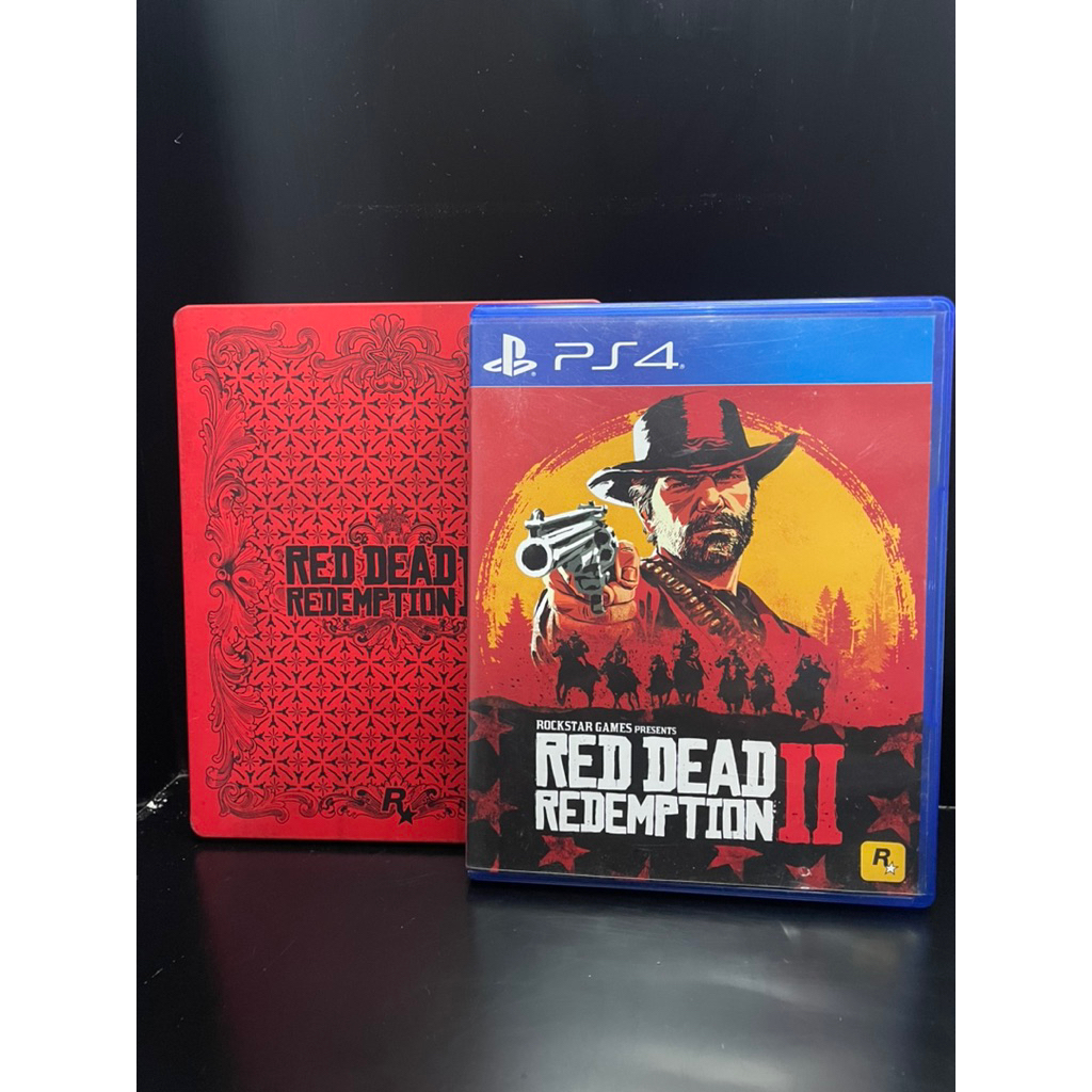 Jual Red Dead Redemption 2 with SteelCase Bluray Disk BD Game Disc ...