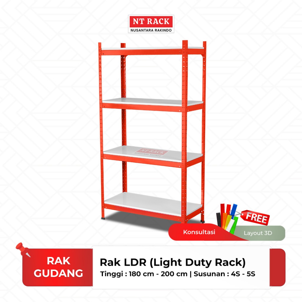Jual Rak Gudang Siku Serbaguna LDR (Light Duty Rack) | Shopee Indonesia