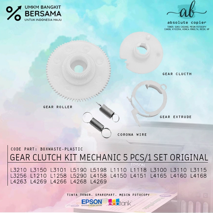 Jual Gear Roller Epson Clutch ASF Printer Mekanik Ecotank L3210 L3218 ...